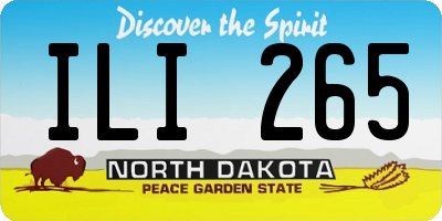 ND license plate ILI265