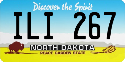 ND license plate ILI267