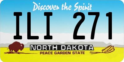 ND license plate ILI271