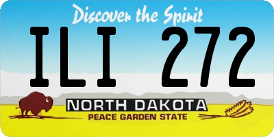 ND license plate ILI272