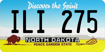 ND license plate ILI275