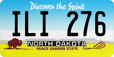 ND license plate ILI276