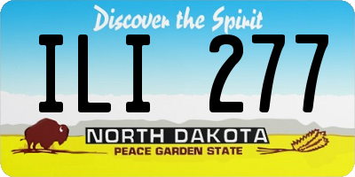 ND license plate ILI277