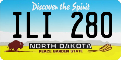 ND license plate ILI280