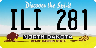 ND license plate ILI281