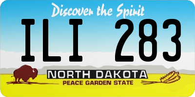 ND license plate ILI283