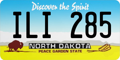 ND license plate ILI285