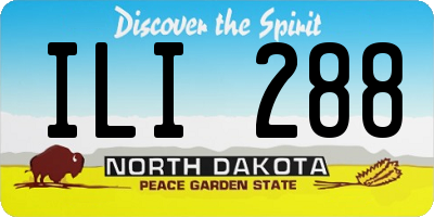 ND license plate ILI288