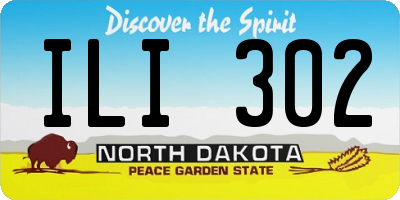 ND license plate ILI302