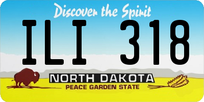 ND license plate ILI318