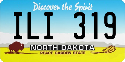 ND license plate ILI319