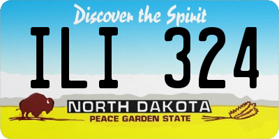ND license plate ILI324