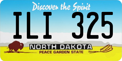 ND license plate ILI325