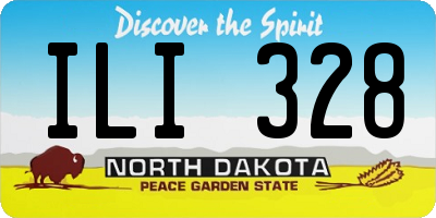 ND license plate ILI328