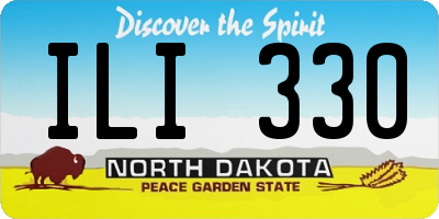 ND license plate ILI330