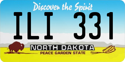 ND license plate ILI331