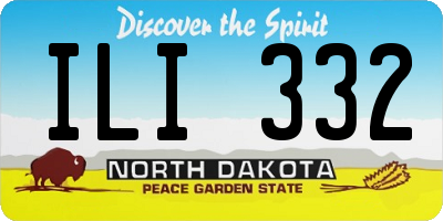 ND license plate ILI332