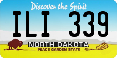 ND license plate ILI339