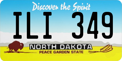 ND license plate ILI349