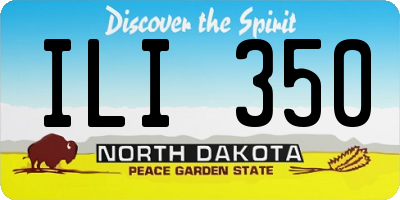 ND license plate ILI350