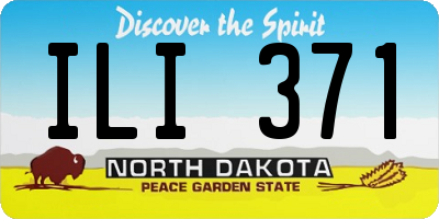 ND license plate ILI371