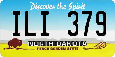 ND license plate ILI379