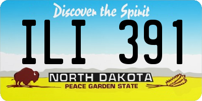 ND license plate ILI391