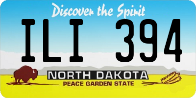 ND license plate ILI394