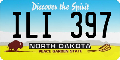 ND license plate ILI397