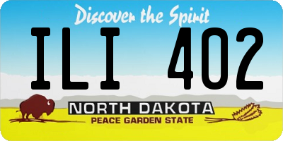 ND license plate ILI402