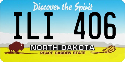 ND license plate ILI406