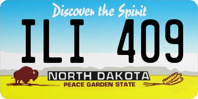 ND license plate ILI409