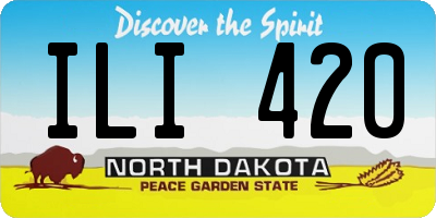 ND license plate ILI420