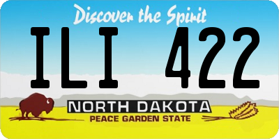 ND license plate ILI422