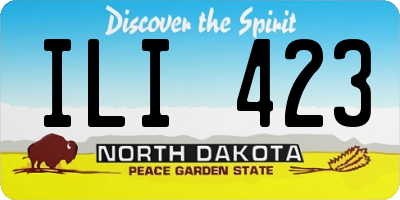 ND license plate ILI423