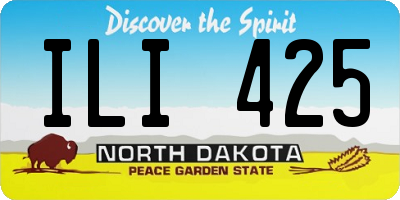 ND license plate ILI425