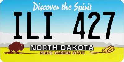 ND license plate ILI427