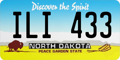 ND license plate ILI433