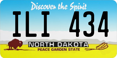 ND license plate ILI434