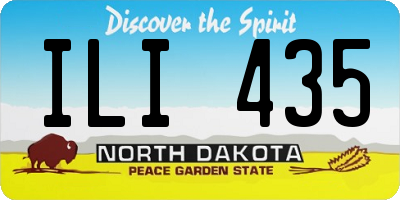 ND license plate ILI435