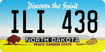 ND license plate ILI438