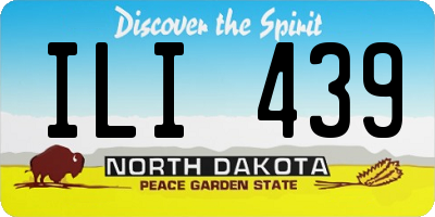 ND license plate ILI439