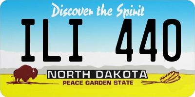 ND license plate ILI440