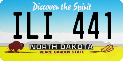 ND license plate ILI441