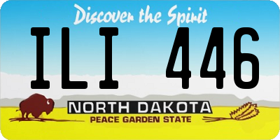 ND license plate ILI446