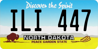 ND license plate ILI447