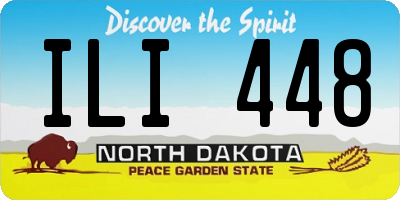 ND license plate ILI448