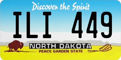 ND license plate ILI449