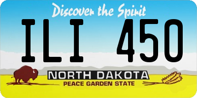 ND license plate ILI450