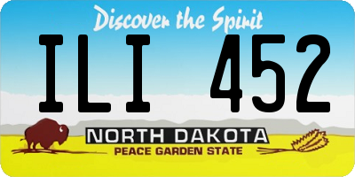 ND license plate ILI452